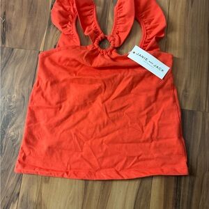 Janie and Jack Vibrant Orange Tank Top